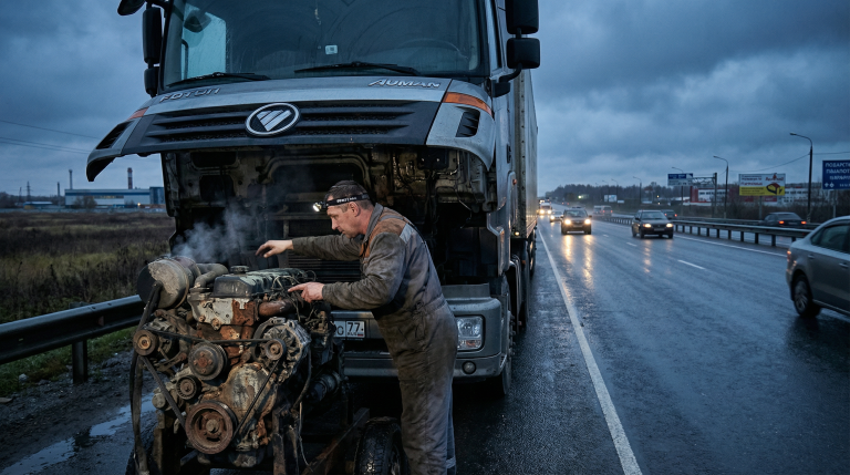 Топ-5 частых поломок грузовиков Foton и как их предотвратить